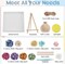 DIY Mosaic Vase Painting Kit – Arts & Crafts Kit with Flower Mosaic Stickers & Gems – Handmade Vase Craft for Kids & Adults – Room Decor & Christmas Gift